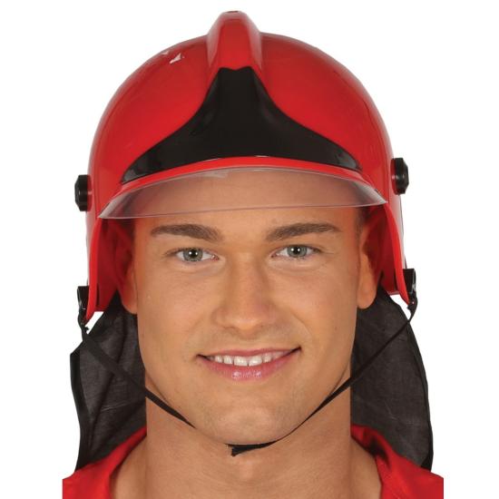 Casco de bombero rojo  adulto Casco de bombero rojo  adulto