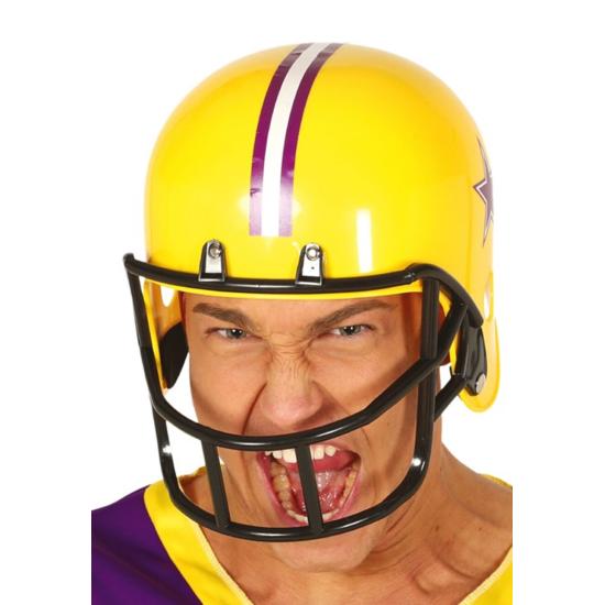 Casco de rugby para disfraces amarillo Casco de rugby para disfraces amarillo