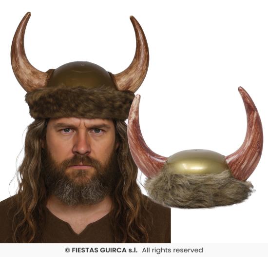 Casco Vikingo con Piel – Sombrero Medieval con Cuernos Casco Vikingo con Piel – Sombrero Medieval con Cuernos