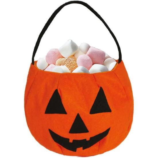 Cesta calabaza, fieltro, 24x20 cms Cesta calabaza, fieltro, 24x20 cms