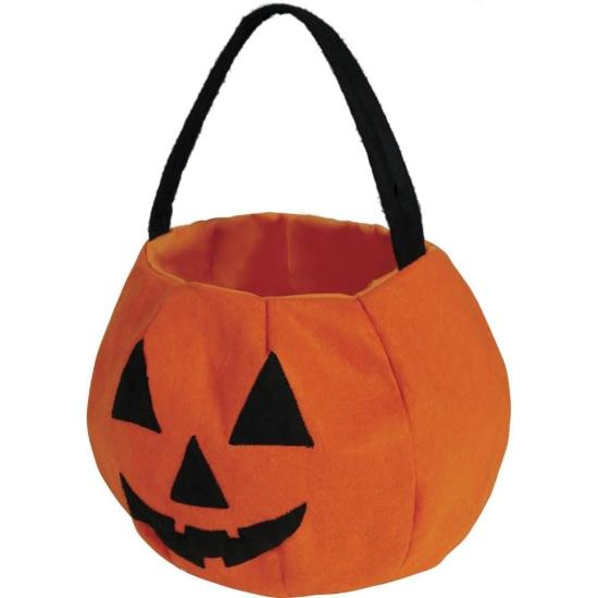 Cesta calabaza, fieltro, 24x20 cms Cesta calabaza, fieltro, 24x20 cms