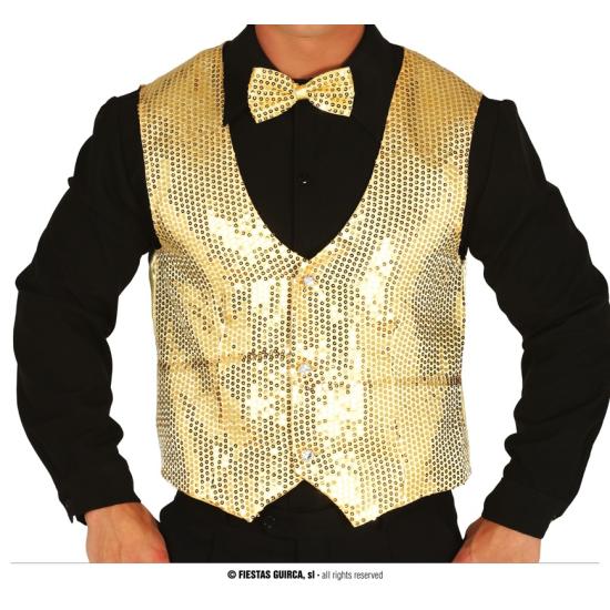 Chaleco de Lentejuelas Plateado o Dorado adulto Chaleco de Lentejuelas Plateado o Dorado adulto