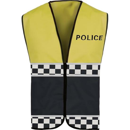 Chaleco de Policía Amarillo para Adulto