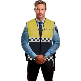 Chaleco de Policía Amarillo para Adulto