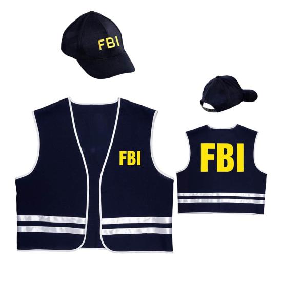Chaleco y Gorra de Inspector F.B.I Chaleco y Gorra de Inspector F.B.I