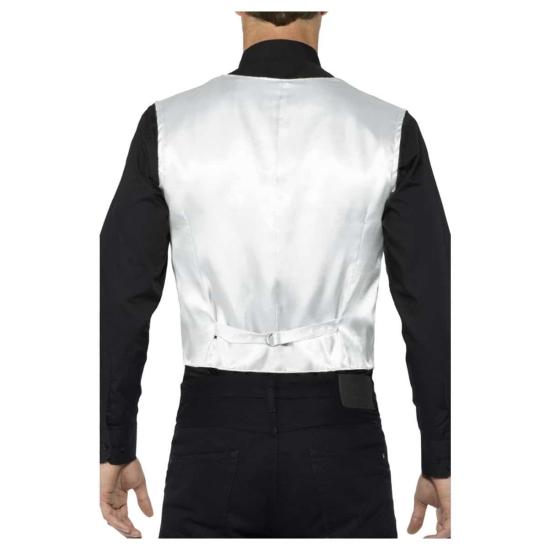 Chaleco Lentejuelas para Adultos Plateado ^ Chaleco Lentejuelas para Adultos Plateado ^