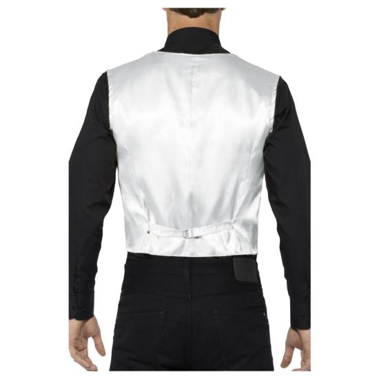 Chaleco Lentejuelas para Adultos Plateado ^ Chaleco Lentejuelas para Adultos Plateado ^