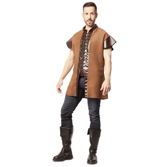 Chaleco Medieval Marrón para adultos Chaleco Medieval Marrón para adultos