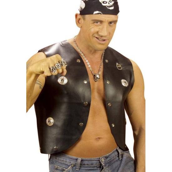 Chaleco Negro con Tachuelas de Malote . Chaleco Negro con Tachuelas de Malote .