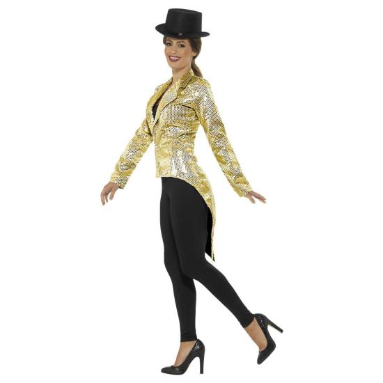 Chaqueta Lentejuelas Dorada adulta Chaqueta Lentejuelas Dorada adulta
