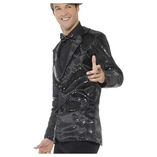 Chaqueta Lentejuelas Negra adulto Chaqueta Lentejuelas Negra adulto