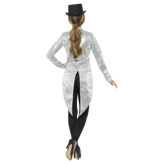 Chaqueta Lentejuelas Plateada adulta Chaqueta Lentejuelas Plateada adulta