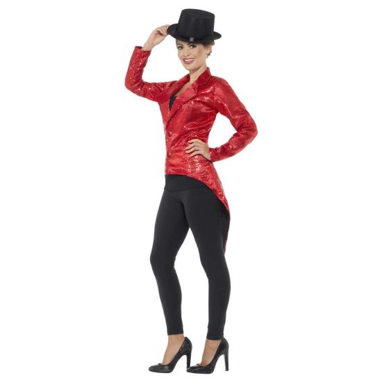 Chaqueta Lentejuelas Roja adulta Chaqueta Lentejuelas Roja adulta