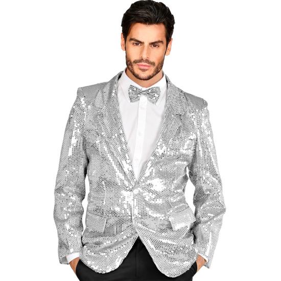 Chaqueta Plateada Show con Lentejuelas adulto Chaqueta Plateada Show con Lentejuelas adulto