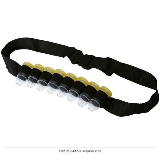 Cinta con 8 vasitos/balas para bebida Cinta con 8 vasitos/balas para bebida