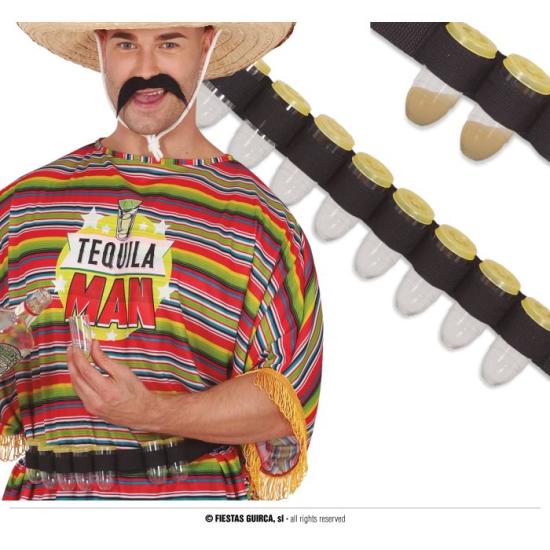 Cinta con 8 vasitos/balas para bebida Cinta con 8 vasitos/balas para bebida