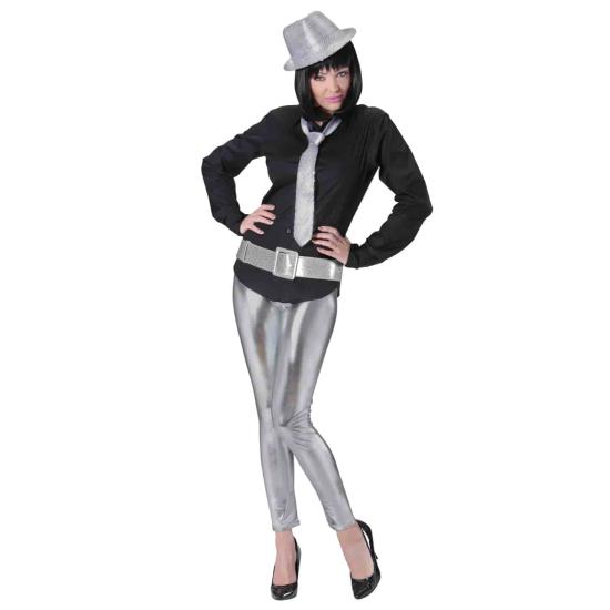 Cinturón Glitter Plata 120 cm . Cinturón Glitter Plata 120 cm .