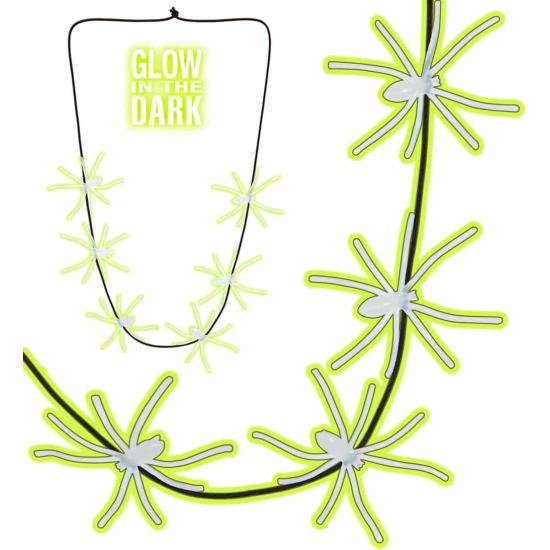 Collar de Arañas Fosforescente 60 cms. Collar de Arañas Fosforescente 60 cms.