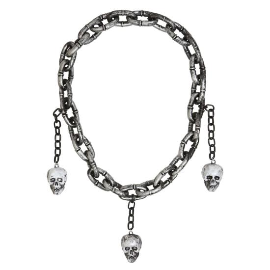 Collar Cadenas con Calaveras de Terror Collar Cadenas con Calaveras de Terror