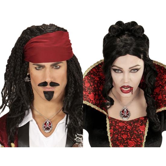 Collar Calavera con Rubí Rojo Collar Calavera con Rubí Rojo