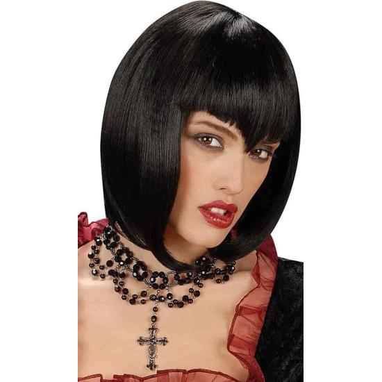 Collar Gótico con Cruz Colgante Perlas . Collar Gótico con Cruz Colgante Perlas .