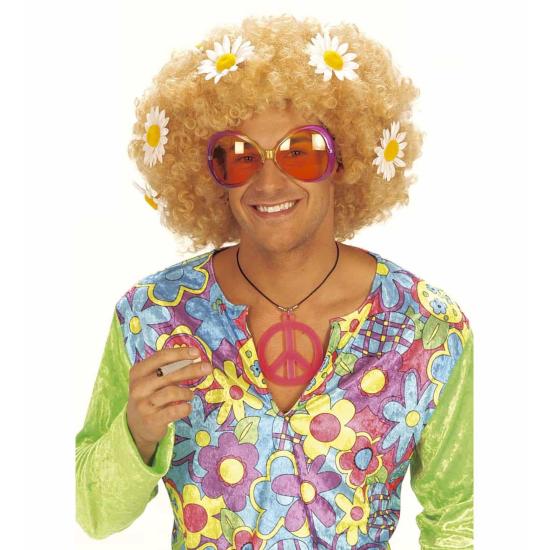 Collar Hippie Símbolo de la Paz Fluorescente Collar Hippie Símbolo de la Paz Fluorescente