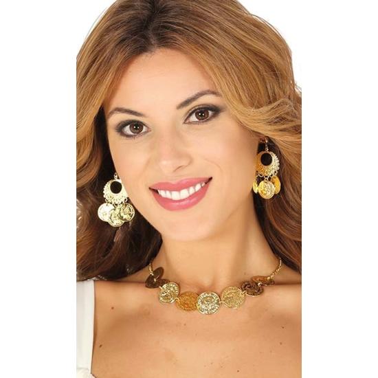 Collar Y Pendientes con monedas Zíngara Collar Y Pendientes con monedas Zíngara