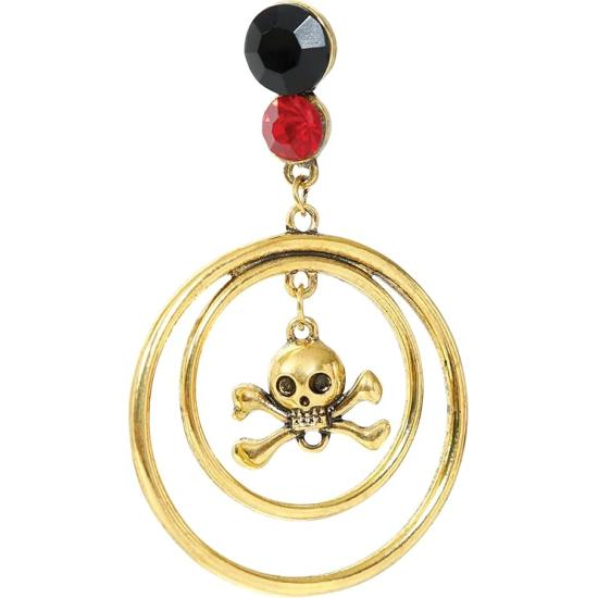 Conjunto de Pendientes y Collar Pirata Metálico - Accesorios de Joyería para Mujer Conjunto de Pendientes y Collar Pirata Metálico - Accesorios de Joyería para Mujer