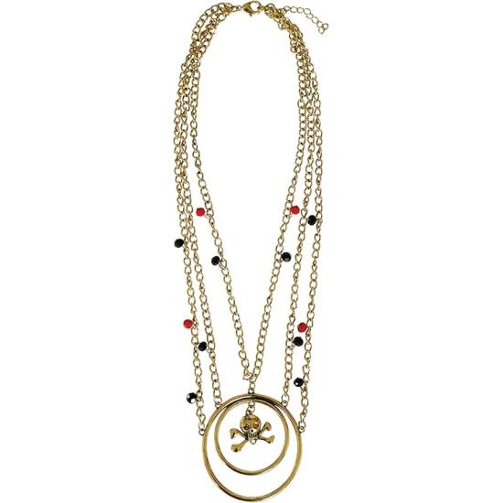Conjunto de Pendientes y Collar Pirata Metálico - Accesorios de Joyería para Mujer Conjunto de Pendientes y Collar Pirata Metálico - Accesorios de Joyería para Mujer
