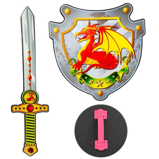 Conjunto Espada de Espuma y Escudo Caballero Dragón Conjunto Espada de Espuma y Escudo Caballero Dragón