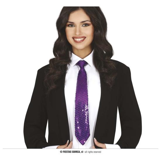 Corbata Lentejuelas de Colores 35 cms Corbata Lentejuelas de Colores 35 cms