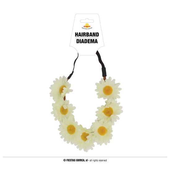 Corona de flores blancas adultos Corona de flores blancas adultos