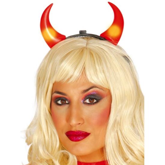 Cuernos de diablo con luz Cuernos de diablo con luz