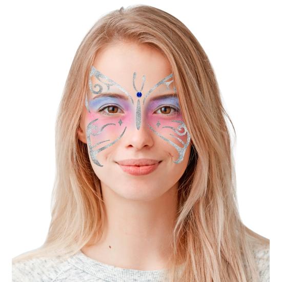 Decoración Adhesiva Cara  mariposas Decoración Adhesiva Cara  mariposas