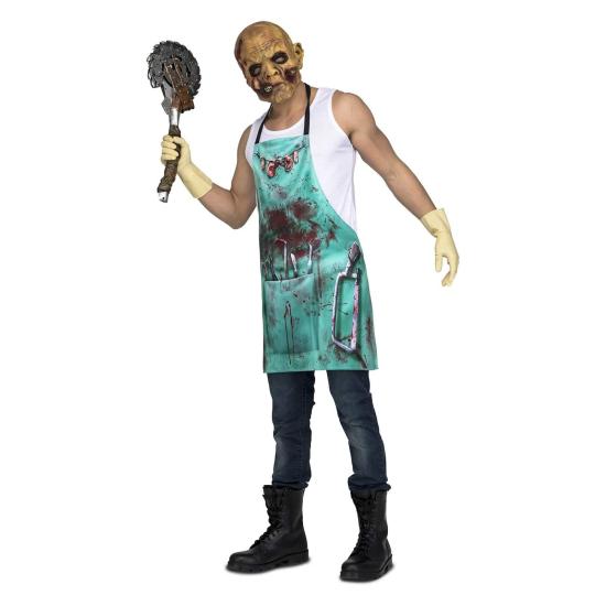 Delantal Halloween Cirujano Loco para adulto Delantal Halloween Cirujano Loco para adulto