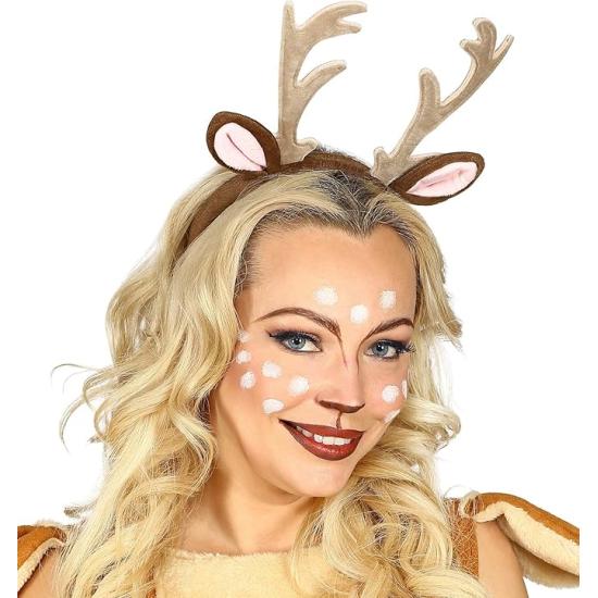 Diadema de Reno para Adultos – Orejas y Cuernos de Fieltro (Widmann)