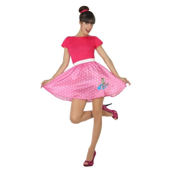 Disfraz  Años 50 Pink Ladies en talla  adulta Disfraz  Años 50 Pink Ladies en talla  adulta
