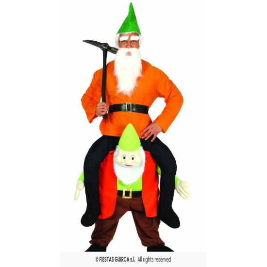 Disfraz a Hombros del Enanito talla única Disfraz a Hombros del Enanito talla única