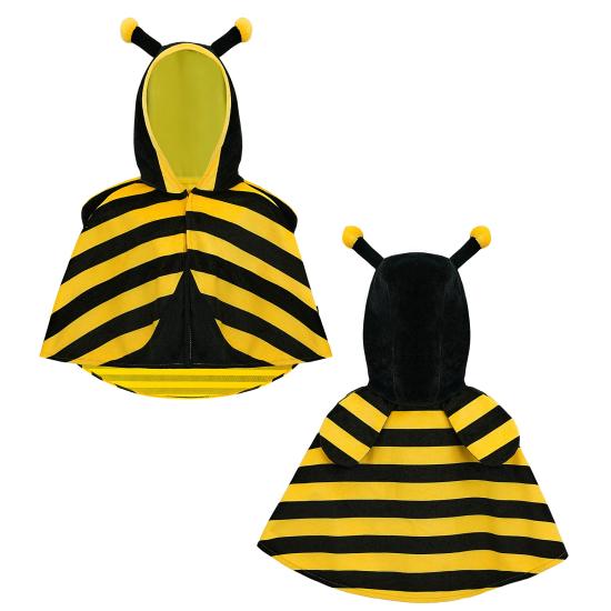 Disfraz Abeja Peluche (Poncho con Capucha) para Bebé Disfraz Abeja Peluche (Poncho con Capucha) para Bebé