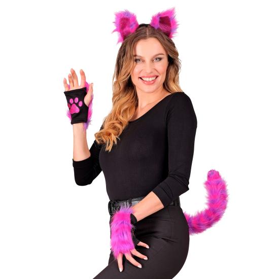 Disfraz Accesorios Gato Cheshire Neon – Orejas, Cola y Guantes Disfraz Accesorios Gato Cheshire Neon – Orejas, Cola y Guantes