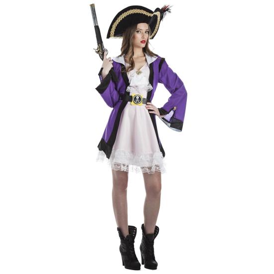 Disfraz adulta Chica Pirata Morada Disfraz adulta Chica Pirata Morada