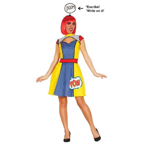 Disfraz adulta Chica Pop Art Disfraz adulta Chica Pop Art