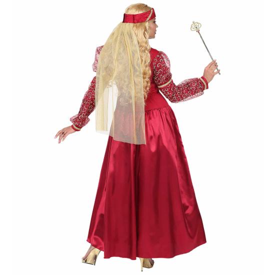 Disfraz  Dama Medieval Roja lujo adulta Disfraz  Dama Medieval Roja lujo adulta