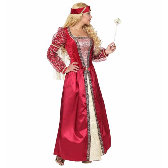 Disfraz  Dama Medieval Roja lujo adulta Disfraz  Dama Medieval Roja lujo adulta