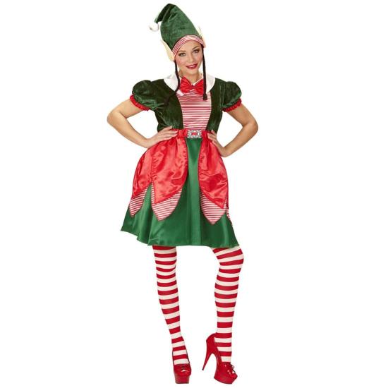 Disfraz de Elfa Ayudante de Papá Noel adulta Disfraz de Elfa Ayudante de Papá Noel adulta