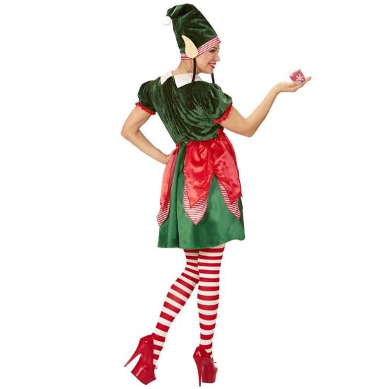 Disfraz de Elfa Ayudante de Papá Noel adulta Disfraz de Elfa Ayudante de Papá Noel adulta