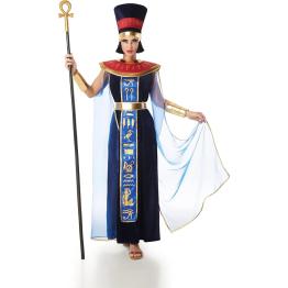 Disfraz de Egipcia Faraona Terciopelo Azul