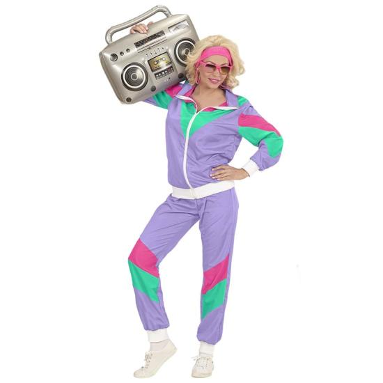 Disfraz Años 80 Chandal Morado Unisex Adultos Disfraz Años 80 Chandal Morado Unisex Adultos