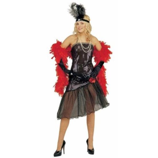 Disfraz adulto Charleston Negro extra Lujo Disfraz adulto Charleston Negro extra Lujo