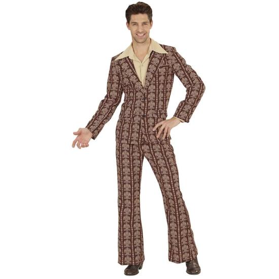 Disfraz Chulo Disco años 70 Marrón para adulto Disfraz Chulo Disco años 70 Marrón para adulto
